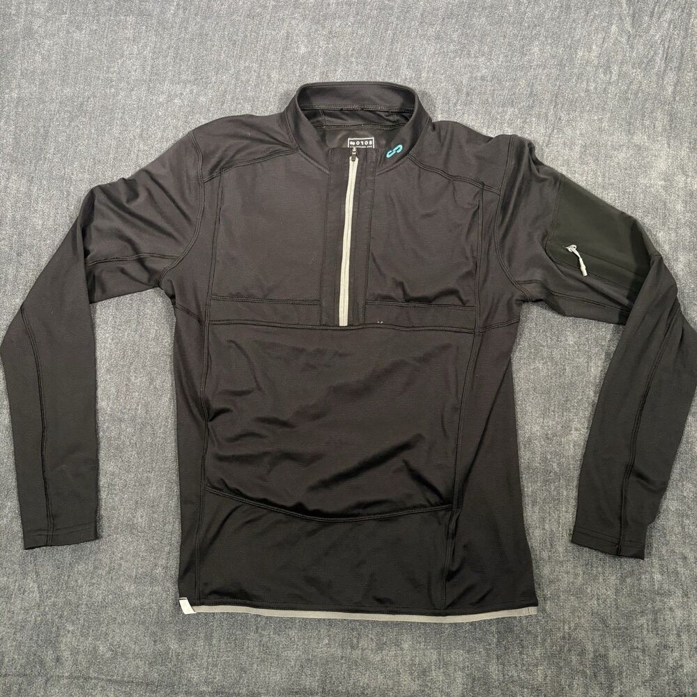 OROS Solarcore Explorer Quarter Zip Pullover Jacket Mens Medium Black Outdoor